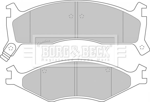 Borg & Beck BBP1573 - Bremžu uzliku kompl., Disku bremzes autodraugiem.lv