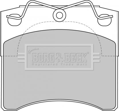 Borg & Beck BBP1572 - Bremžu uzliku kompl., Disku bremzes autodraugiem.lv