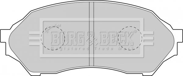Borg & Beck BBP1663 - Bremžu uzliku kompl., Disku bremzes autodraugiem.lv