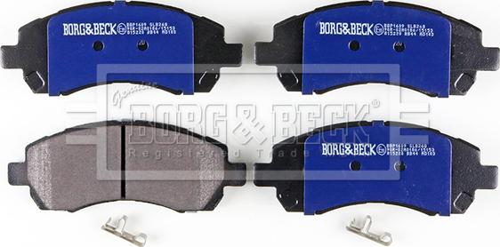 Borg & Beck BBP1609 - Bremžu uzliku kompl., Disku bremzes autodraugiem.lv