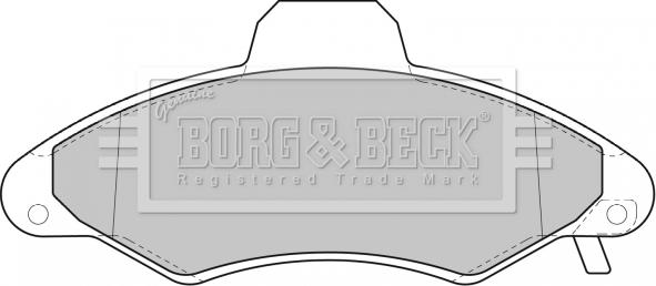 Borg & Beck BBP1600 - Bremžu uzliku kompl., Disku bremzes autodraugiem.lv