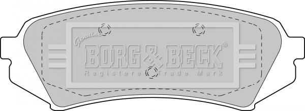 Borg & Beck BBP1685 - Bremžu uzliku kompl., Disku bremzes autodraugiem.lv