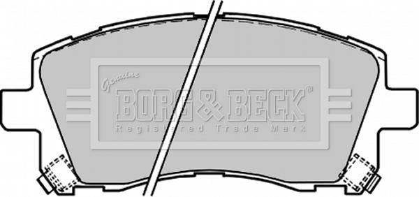 Borg & Beck BBP1680 - Bremžu uzliku kompl., Disku bremzes autodraugiem.lv