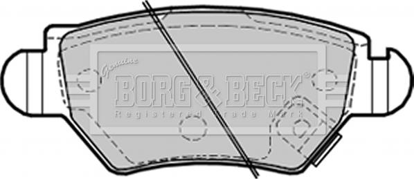 Borg & Beck BBP1687 - Bremžu uzliku kompl., Disku bremzes autodraugiem.lv