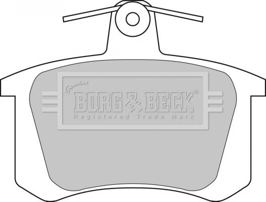 Borg & Beck BBP1628 - Bremžu uzliku kompl., Disku bremzes autodraugiem.lv