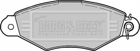 Borg & Beck BBP1622 - Bremžu uzliku kompl., Disku bremzes autodraugiem.lv