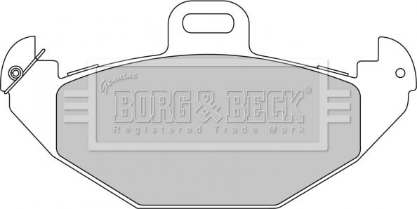 Borg & Beck BBP1676 - Bremžu uzliku kompl., Disku bremzes autodraugiem.lv