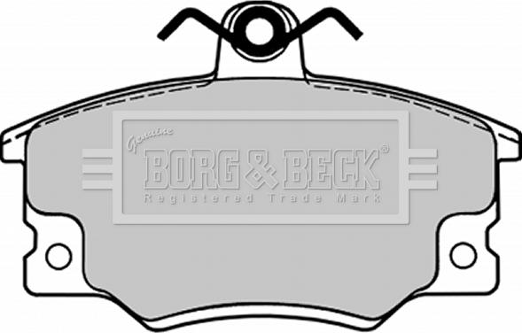 Borg & Beck BBP1090 - Bremžu uzliku kompl., Disku bremzes autodraugiem.lv