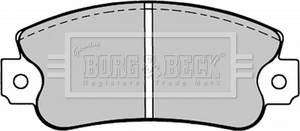 Borg & Beck BBP1093 - Bremžu uzliku kompl., Disku bremzes autodraugiem.lv