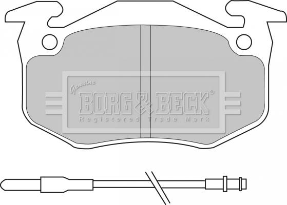 Borg & Beck BBP1097 - Bremžu uzliku kompl., Disku bremzes autodraugiem.lv