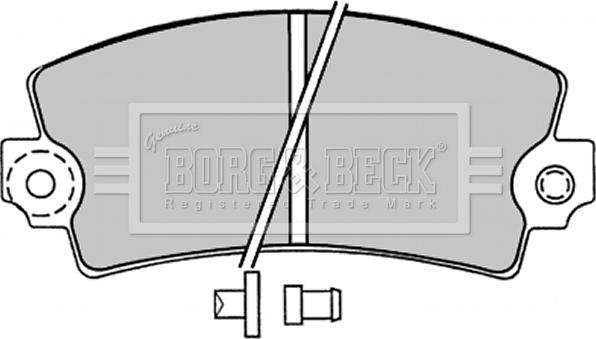 Borg & Beck BBP1047 - Bremžu uzliku kompl., Disku bremzes autodraugiem.lv