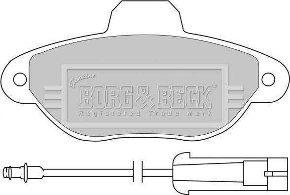 Borg & Beck BBP1059 - Bremžu uzliku kompl., Disku bremzes autodraugiem.lv