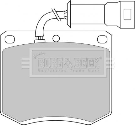 Borg & Beck BBP1052 - Bremžu uzliku kompl., Disku bremzes autodraugiem.lv