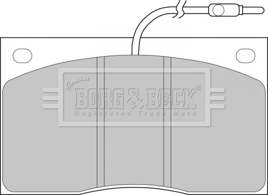 Borg & Beck BBP1065 - Bremžu uzliku kompl., Disku bremzes autodraugiem.lv