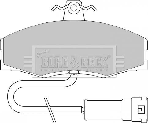 Borg & Beck BBP1060 - Bremžu uzliku kompl., Disku bremzes autodraugiem.lv