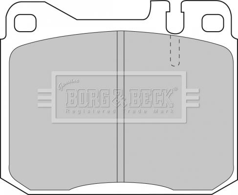 Borg & Beck BBP1061 - Bremžu uzliku kompl., Disku bremzes autodraugiem.lv