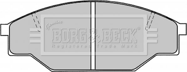 Borg & Beck BBP1019 - Bremžu uzliku kompl., Disku bremzes autodraugiem.lv