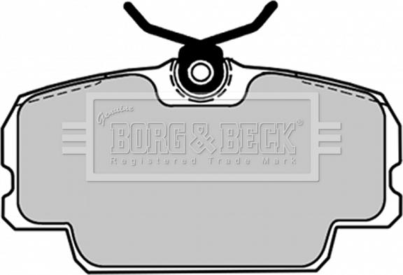 Borg & Beck BBP1084 - Bremžu uzliku kompl., Disku bremzes autodraugiem.lv