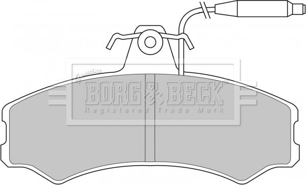 Borg & Beck BBP1082 - Bremžu uzliku kompl., Disku bremzes autodraugiem.lv