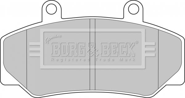 Borg & Beck BBP1087 - Bremžu uzliku kompl., Disku bremzes autodraugiem.lv