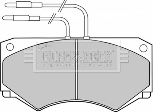 Borg & Beck BBP1039 - Bremžu uzliku kompl., Disku bremzes autodraugiem.lv