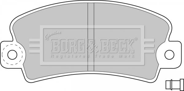 Borg & Beck BBP1036 - Bremžu uzliku kompl., Disku bremzes autodraugiem.lv