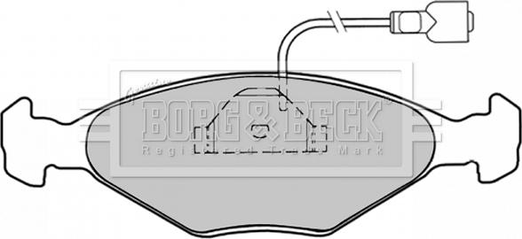 Borg & Beck BBP1029 - Bremžu uzliku kompl., Disku bremzes autodraugiem.lv