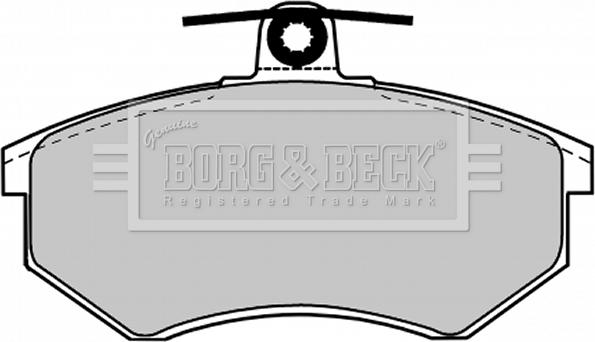 Borg & Beck BBP1027 - Bremžu uzliku kompl., Disku bremzes autodraugiem.lv