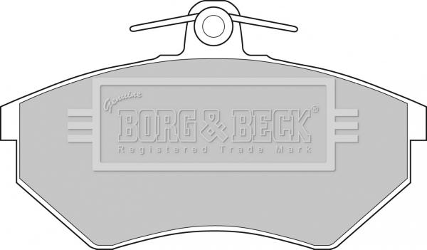 Borg & Beck BBP1076 - Bremžu uzliku kompl., Disku bremzes autodraugiem.lv