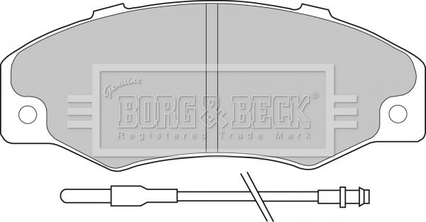Borg & Beck BBP1078 - Bremžu uzliku kompl., Disku bremzes autodraugiem.lv
