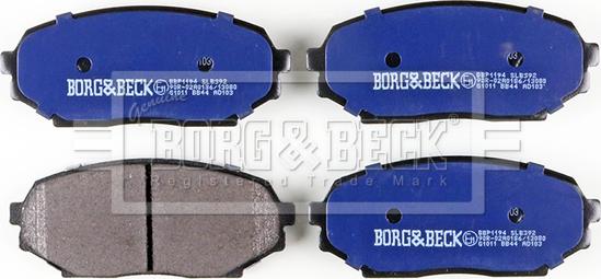 Borg & Beck BBP1194 - Bremžu uzliku kompl., Disku bremzes autodraugiem.lv