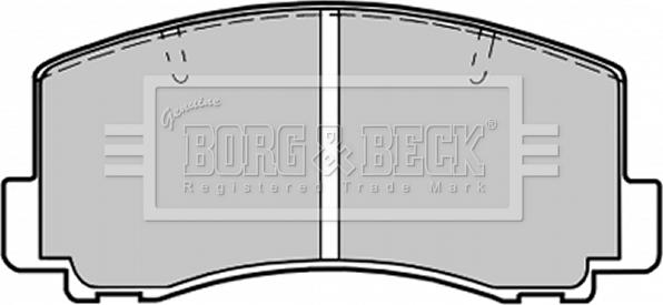 Borg & Beck BBP1198 - Bremžu uzliku kompl., Disku bremzes autodraugiem.lv