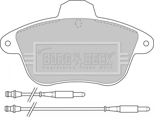 Borg & Beck BBP1159 - Bremžu uzliku kompl., Disku bremzes autodraugiem.lv