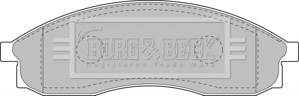 Borg & Beck BBP1151 - Bremžu uzliku kompl., Disku bremzes autodraugiem.lv