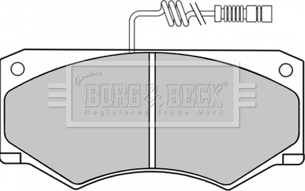 Borg & Beck BBP1153 - Bremžu uzliku kompl., Disku bremzes autodraugiem.lv