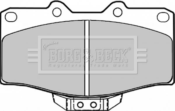 Borg & Beck BBP1152 - Bremžu uzliku kompl., Disku bremzes autodraugiem.lv