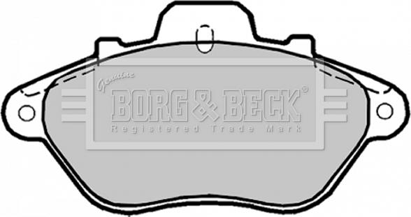 Borg & Beck BBP1165 - Bremžu uzliku kompl., Disku bremzes autodraugiem.lv