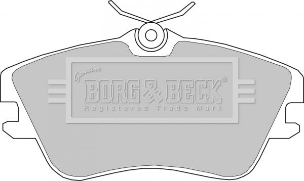 Borg & Beck BBP1160 - Bremžu uzliku kompl., Disku bremzes autodraugiem.lv