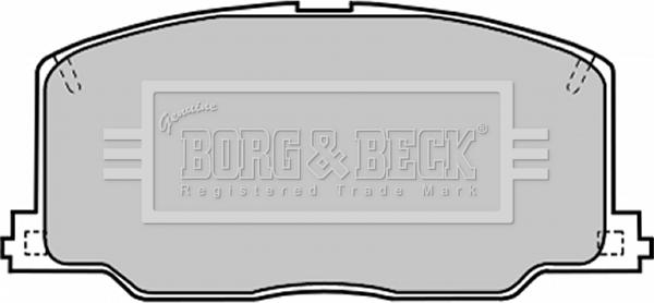 Borg & Beck BBP1168 - Bremžu uzliku kompl., Disku bremzes autodraugiem.lv