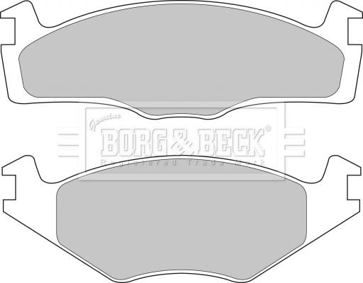 Borg & Beck BBP1101 - Bremžu uzliku kompl., Disku bremzes autodraugiem.lv