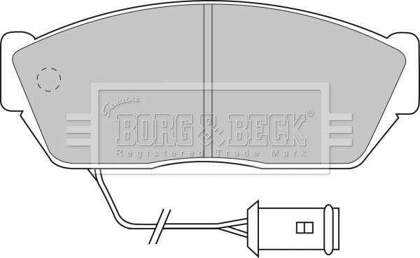 Borg & Beck BBP1102 - Bremžu uzliku kompl., Disku bremzes autodraugiem.lv