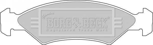 Borg & Beck BBP1114 - Bremžu uzliku kompl., Disku bremzes autodraugiem.lv