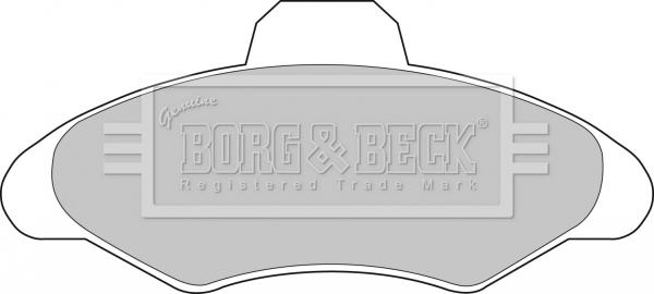 Borg & Beck BBP1116 - Bremžu uzliku kompl., Disku bremzes autodraugiem.lv