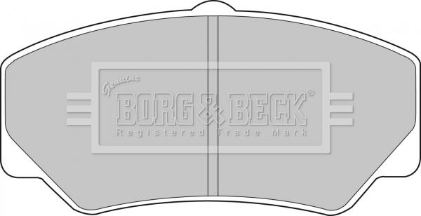 Borg & Beck BBP1110 - Bremžu uzliku kompl., Disku bremzes autodraugiem.lv