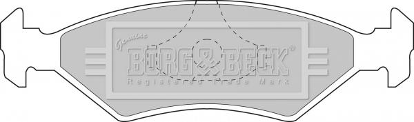 Borg & Beck BBP1118 - Bremžu uzliku kompl., Disku bremzes autodraugiem.lv