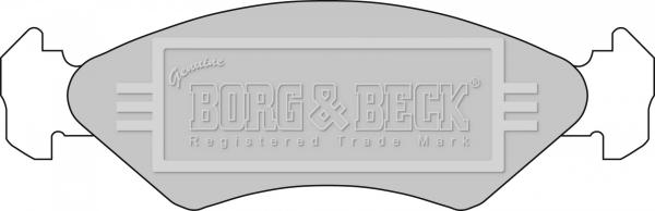 Borg & Beck BBP1112 - Bremžu uzliku kompl., Disku bremzes autodraugiem.lv