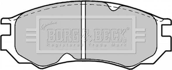 Borg & Beck BBP1189 - Bremžu uzliku kompl., Disku bremzes autodraugiem.lv