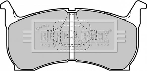 Borg & Beck BBP1185 - Bremžu uzliku kompl., Disku bremzes autodraugiem.lv