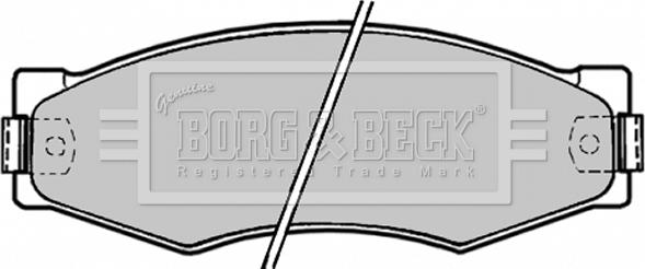 Borg & Beck BBP1180 - Bremžu uzliku kompl., Disku bremzes autodraugiem.lv