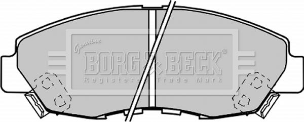 Borg & Beck BBP1187 - Bremžu uzliku kompl., Disku bremzes autodraugiem.lv